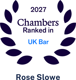 chambers-rose-slowe Ranked in Chambers 2027 - UK Bar